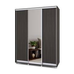 РОЛАНД Шкаф-купе с зеркалом Венге (450*1700) Р472 в Губахе - gubaha.mebel24.online | фото 2