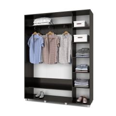 РОЛАНД Шкаф-купе с зеркалом Венге (450*1700) Р472 в Губахе - gubaha.mebel24.online | фото 3