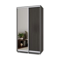 РОЛАНД Шкаф-купе с зеркалом Венге (600*1300) Р632 в Губахе - gubaha.mebel24.online | фото