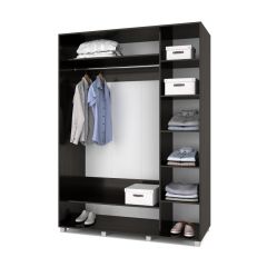 РОЛАНД Шкаф-купе с зеркалом Венге (600*1700) Р672 в Губахе - gubaha.mebel24.online | фото 2