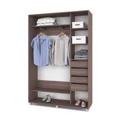 РОЛАНД Шкаф-купе Шимо темный (450*1200) Р421 в Губахе - gubaha.mebel24.online | фото 4