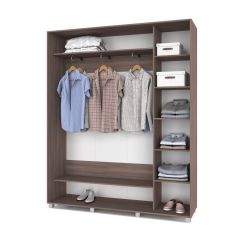 РОЛАНД Шкаф-купе Шимо темный (450*1800) Р481 в Губахе - gubaha.mebel24.online | фото 2