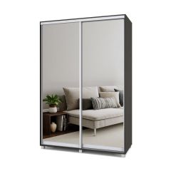 РОЛАНД Шкаф-купе с зеркалами Венге (600*1500) Р653 в Губахе - gubaha.mebel24.online | фото