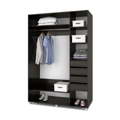 РОЛАНД Шкаф-купе с зеркалами Венге (600*1500) Р653 в Губахе - gubaha.mebel24.online | фото 4
