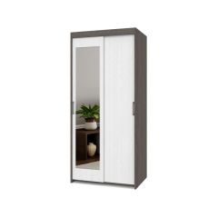 ТОМАС Шкаф-купе с зеркалом Анкор темный/светлый Т22 в Губахе - gubaha.mebel24.online | фото