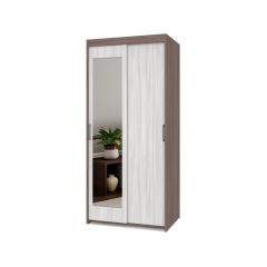 ТОМАС Шкаф-купе с зеркалом Шимо темный/светлый Т22 в Губахе - gubaha.mebel24.online | фото