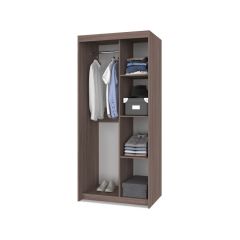 ТОМАС Шкаф-купе с зеркалом Шимо темный/светлый Т22 в Губахе - gubaha.mebel24.online | фото 2