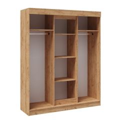 Шкаф-купе ТВИСТ Белый/Дуб юкон в Губахе - gubaha.mebel24.online | фото 2