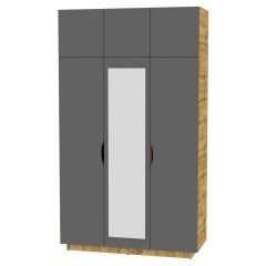 Шкаф с зеркалом "Аврора (H21_M)" в Губахе - gubaha.mebel24.online | фото 19