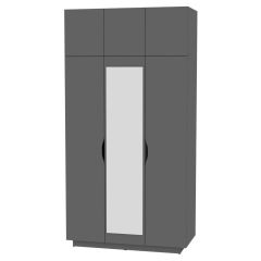 Шкаф с зеркалом "Аврора (H23_M)" в Губахе - gubaha.mebel24.online | фото 20