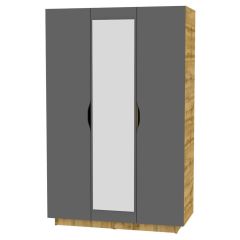 Шкаф с зеркалом "Аврора (H24_M)" в Губахе - gubaha.mebel24.online | фото 2