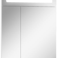Шкаф-зеркало Аврора 60 с подсветкой LED Домино (DV8005HZ) в Губахе - gubaha.mebel24.online | фото 1