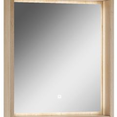 Шкаф-зеркало Nice 60 с подсветкой Домино (DN4706HZ) в Губахе - gubaha.mebel24.online | фото 1