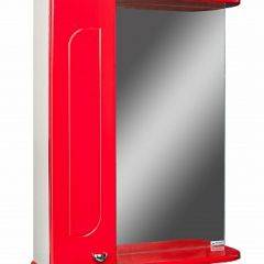 Шкаф-зеркало Радуга Красный 50 левый АЙСБЕРГ (DA1122HZR) в Губахе - gubaha.mebel24.online | фото