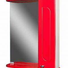 Шкаф-зеркало Радуга Красный 50 правый АЙСБЕРГ (DA1122HZR) в Губахе - gubaha.mebel24.online | фото