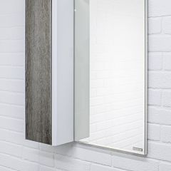 Шкаф-зеркало Uno 60 Дуб серый левый/правый Домино (DU1503HZ) в Губахе - gubaha.mebel24.online | фото 8