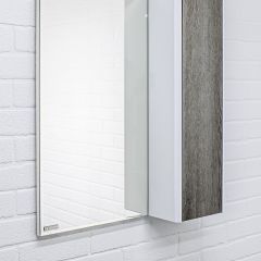 Шкаф-зеркало Uno 60 Дуб серый левый/правый Домино (DU1503HZ) в Губахе - gubaha.mebel24.online | фото 9