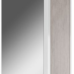 Шкаф-зеркало Uno 60 Дуб серый левый/правый Домино (DU1503HZ) в Губахе - gubaha.mebel24.online | фото 1