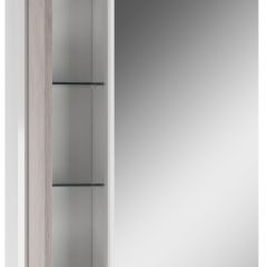 Шкаф-зеркало Uno 60 Дуб серый левый/правый Домино (DU1503HZ) в Губахе - gubaha.mebel24.online | фото 3