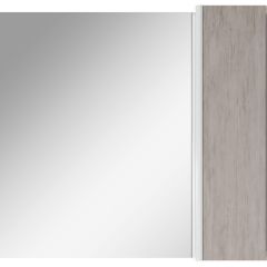 Шкаф-зеркало Uno 80 Дуб серый левый/правый Домино (DU1504HZ) в Губахе - gubaha.mebel24.online | фото 5