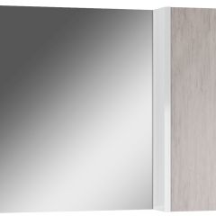 Шкаф-зеркало Uno 80 Дуб серый левый/правый Домино (DU1504HZ) в Губахе - gubaha.mebel24.online | фото 1