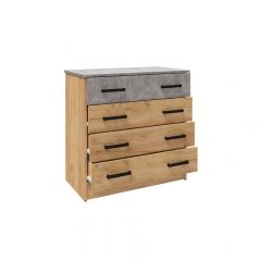 Спальня Асти Комод (Дуб крафт золотой) в Губахе - gubaha.mebel24.online | фото 2