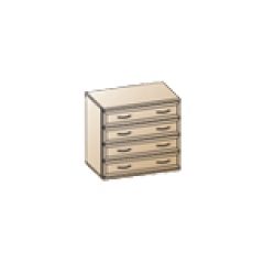Спальня Карина композиция 5 (Снежный Ясень) в Губахе - gubaha.mebel24.online | фото 3
