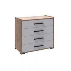 Спальня Соната Комод (Белый/Дуб крафт золотой) в Губахе - gubaha.mebel24.online | фото
