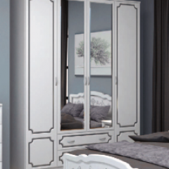 ЛАК Спальный гарнитур (модульный) белый в Губахе - gubaha.mebel24.online | фото 6