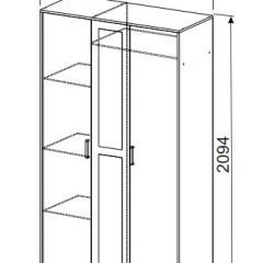 Спальный гарнитур МСП-1 (Ясень Анкор светлый) 1400 в Губахе - gubaha.mebel24.online | фото 9