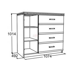 Спальный гарнитур Ольга-13 (модульный) в Губахе - gubaha.mebel24.online | фото 14