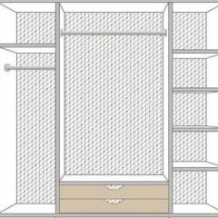 Спальный гарнитур Ольга (модульная) беж/золото в Губахе - gubaha.mebel24.online | фото 5