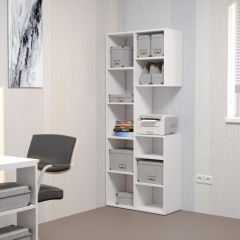 Стеллаж Элемент-2 (белый) в Губахе - gubaha.mebel24.online | фото 3
