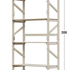 Стеллаж Конструктор Арт.СR2000-1 в Губахе - gubaha.mebel24.online | фото 2
