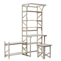 Стеллаж+стол со стойкой Конструктор Арт.СRСт2-1 в Губахе - gubaha.mebel24.online | фото 3