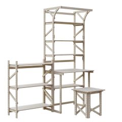 Стеллаж+стол со стойкой Конструктор Арт.СRСт2-1 в Губахе - gubaha.mebel24.online | фото 5