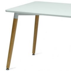 Стол Barneo T-10 (столешница RAL9003 белый, каркас светлый) в Губахе - gubaha.mebel24.online | фото 2
