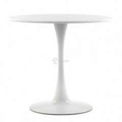 Стол Barneo T-3 Tulip style (RAL9003 белый, D80) в Губахе - gubaha.mebel24.online | фото