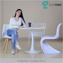 Стол Barneo T-3 Tulip style (RAL9003 белый, D80) в Губахе - gubaha.mebel24.online | фото 5