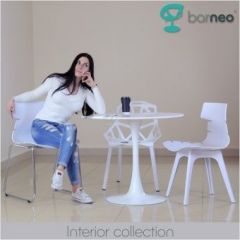 Стол Barneo T-3 Tulip style (RAL9003 белый, D80) в Губахе - gubaha.mebel24.online | фото 6