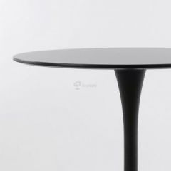 Стол Barneo T-3 Tulip style (RAL9017 черный, D100) в Губахе - gubaha.mebel24.online | фото
