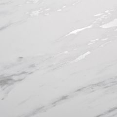 Стол BELLUNO 160 MARBLES KL-99 Белый мрамор матовый, итальянская керамика/ белый каркас, ®DISAUR в Губахе - gubaha.mebel24.online | фото 9