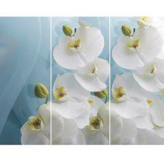 Стол Бостон-3 (Белая Орхидея) 1100/1420*700, опора Брифинг в Губахе - gubaha.mebel24.online | фото 2