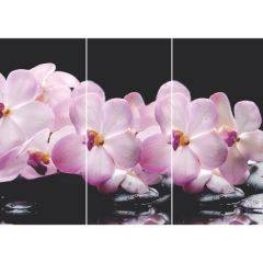 Стол Бостон-3 (Розовая Орхидея) 1100/1420*700, опора Брифинг в Губахе - gubaha.mebel24.online | фото 2