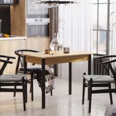 Стол обеденный СО-3 (Дуб Крафт Золотой) в Губахе - gubaha.mebel24.online | фото 2