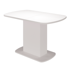 Стол обеденный Соренто 2 раздвижной (Белый) в Губахе - gubaha.mebel24.online | фото 2