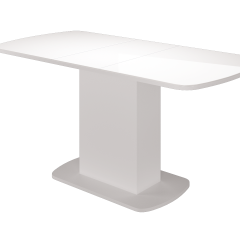 Стол обеденный Соренто 2 раздвижной (Белый) в Губахе - gubaha.mebel24.online | фото 1