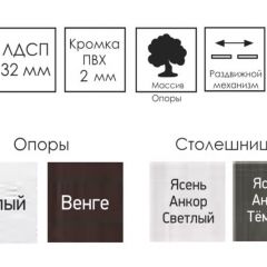 Стол раскладной Ялта-2 (опоры массив резной) в Губахе - gubaha.mebel24.online | фото 4