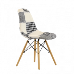 Стул Barneo N-12 Patchwork черно-белый в Губахе - gubaha.mebel24.online | фото