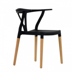 Стул Barneo N-218 Wishbone интерьерный кухонный черный в Губахе - gubaha.mebel24.online | фото